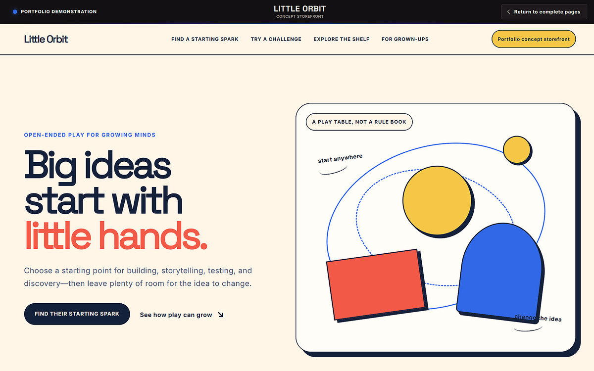 Little Orbit concept storefront